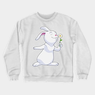 Rabbit with Daisy Crewneck Sweatshirt